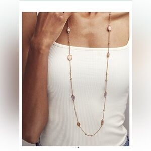 Kendra Scott Gwenyth long strand necklace